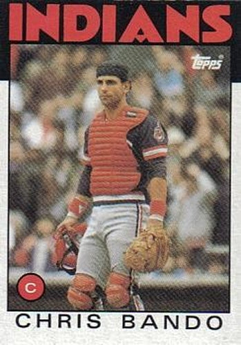 #594 Chris Bando - Cleveland Indians - 1986 Topps Baseball
