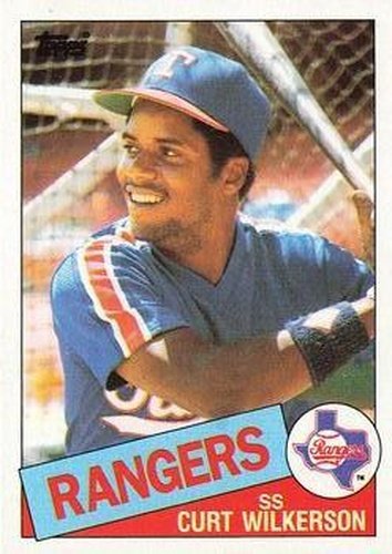 #594 Curt Wilkerson - Texas Rangers - 1985 Topps Baseball