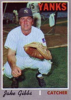 #594 Jake Gibbs - New York Yankees - 1970 Topps Baseball