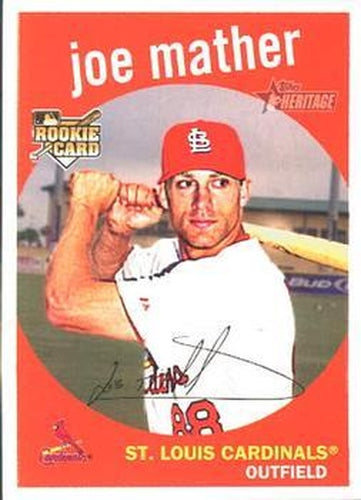 #594 Joe Mather - St. Louis Cardinals - 2008 Topps Heritage Baseball