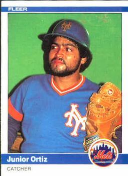 #594 Junior Ortiz - New York Mets - 1984 Fleer Baseball
