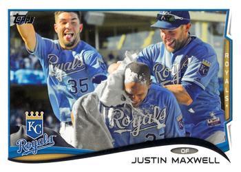 #594 Justin Maxwell - Kansas City Royals - 2014 Topps Baseball