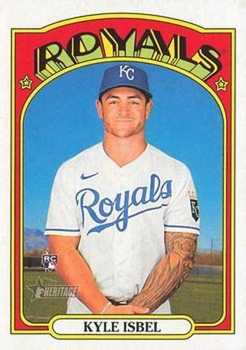 #594 Kyle Isbel - Kansas City Royals - 2021 Topps Heritage Baseball