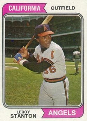 #594 Leroy Stanton - California Angels - 1974 Topps Baseball