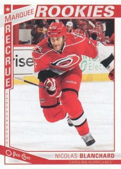 #594 Nicolas Blanchard - Carolina Hurricanes - 2013-14 O-Pee-Chee Hockey