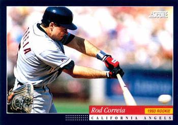 #594 Rod Correia - California Angels -1994 Score Baseball