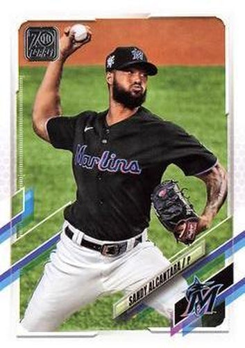 #594 Sandy Alcantara - Miami Marlins - 2021 Topps Baseball