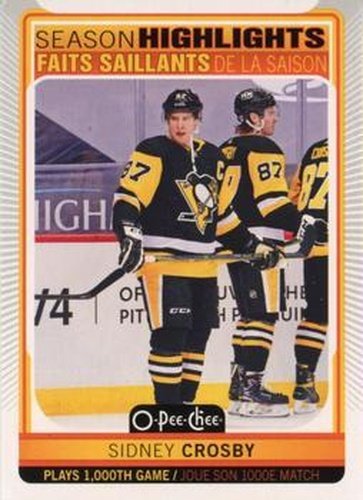 #594 Sidney Crosby - Pittsburgh Penguins - 2021-22 O-Pee-Chee Hockey