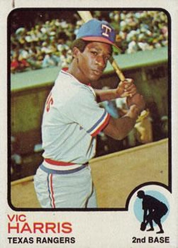 #594 Vic Harris - Texas Rangers - 1973 Topps Baseball