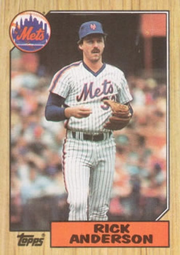 #594 Rick Anderson - New York Mets - 1987 Topps Baseball