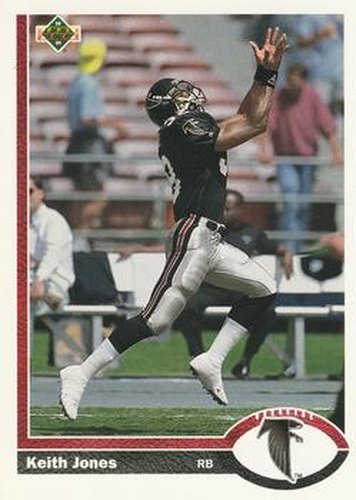 #594 Keith Jones - Atlanta Falcons - 1991 Upper Deck Football