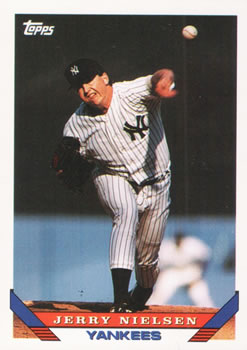 #594 Jerry Nielsen - New York Yankees - 1993 Topps Baseball
