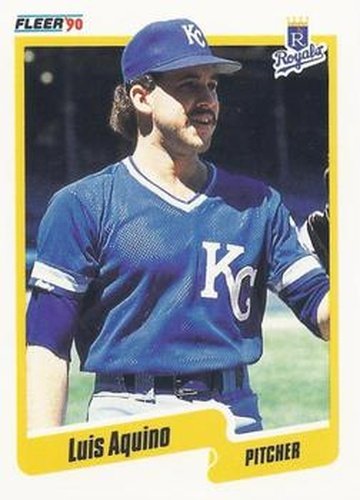 #101 Luis Aquino - Kansas City Royals - 1990 Fleer Canadian Baseball