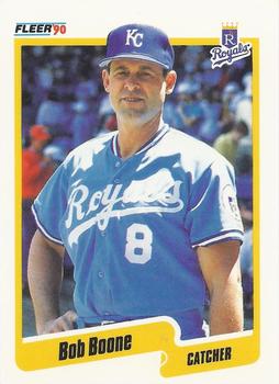 #102 Bob Boone - Kansas City Royals - 1990 Fleer Canadian Baseball