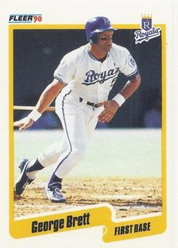 #103 George Brett - Kansas City Royals - 1990 Fleer Canadian Baseball