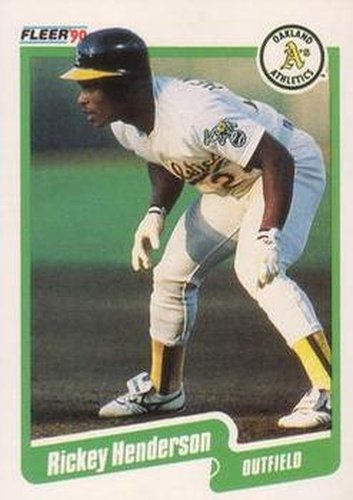 #10 Rickey Henderson - Oakland Athletics - 1990 Fleer Canadian Baseball