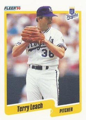 #111 Terry Leach - Kansas City Royals - 1990 Fleer Canadian Baseball