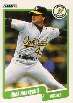 #11 Rick Honeycutt - Oakland Athletics - 1990 Fleer Canadian Baseball