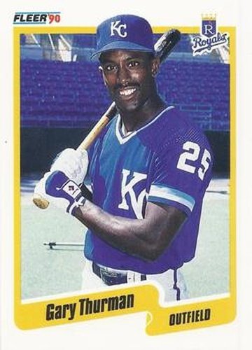 #121 Gary Thurman - Kansas City Royals - 1990 Fleer Canadian Baseball