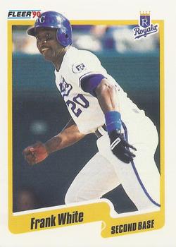 #122 Frank White - Kansas City Royals - 1990 Fleer Canadian Baseball