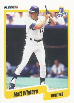 #124 Matt Winters - Kansas City Royals - 1990 Fleer Canadian Baseball