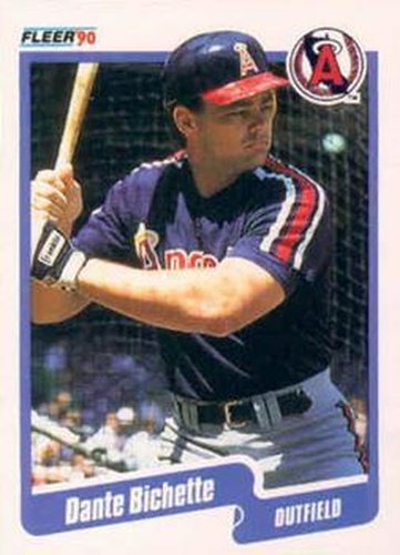 #127 Dante Bichette - California Angels - 1990 Fleer Canadian Baseball