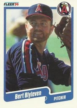 #128 Bert Blyleven - California Angels - 1990 Fleer Canadian Baseball