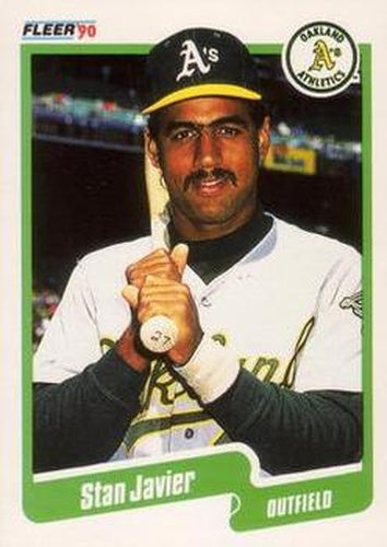 #12 Stan Javier - Oakland Athletics - 1990 Fleer Canadian Baseball
