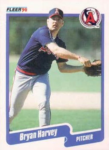 #134 Bryan Harvey - California Angels - 1990 Fleer Canadian Baseball