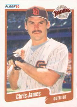 #161 Chris James - San Diego Padres - 1990 Fleer Canadian Baseball
