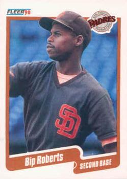 #166 Bip Roberts - San Diego Padres - 1990 Fleer Canadian Baseball
