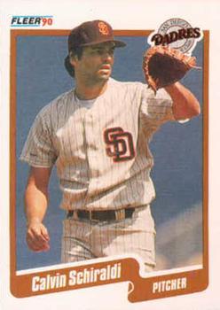 #168 Calvin Schiraldi - San Diego Padres - 1990 Fleer Canadian Baseball