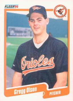 #184 Gregg Olson - Baltimore Orioles - 1990 Fleer Canadian Baseball