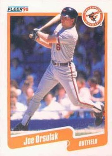 #185 Joe Orsulak - Baltimore Orioles - 1990 Fleer Canadian Baseball