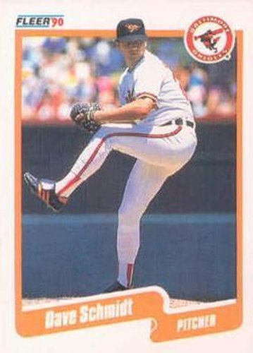 #188 Dave Schmidt - Baltimore Orioles - 1990 Fleer Canadian Baseball