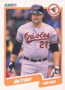 #193 Jim Traber - Baltimore Orioles - 1990 Fleer Canadian Baseball