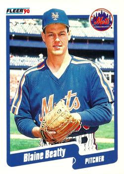 #197 Blaine Beatty - New York Mets - 1990 Fleer Canadian Baseball