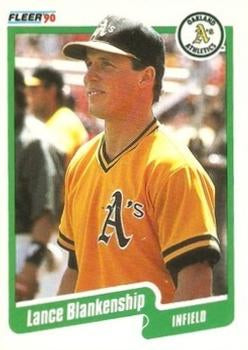 #1 Lance Blankenship - Oakland Athletics - 1990 Fleer Canadian Baseball