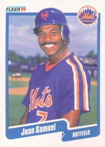 #215 Juan Samuel - New York Mets - 1990 Fleer Canadian Baseball