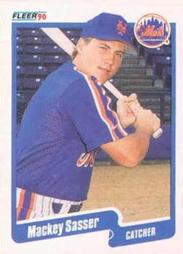 #216 Mackey Sasser - New York Mets - 1990 Fleer Canadian Baseball