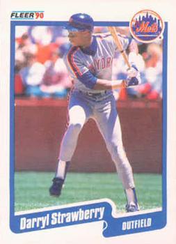 #217 Darryl Strawberry - New York Mets - 1990 Fleer Canadian Baseball