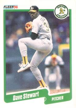 #21 Dave Stewart - Oakland Athletics - 1990 Fleer Canadian Baseball