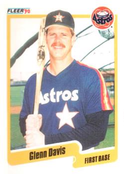 #228 Glenn Davis - Houston Astros - 1990 Fleer Canadian Baseball