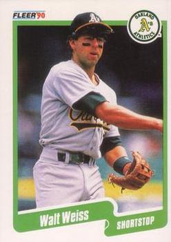 #22 Walt Weiss - Oakland Athletics - 1990 Fleer Canadian Baseball