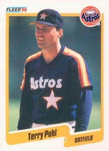 #233 Terry Puhl - Houston Astros - 1990 Fleer Canadian Baseball