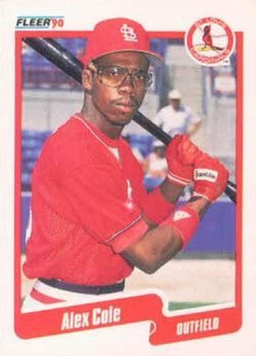 #244 Alex Cole - St. Louis Cardinals - 1990 Fleer Canadian Baseball