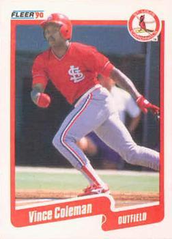 #245 Vince Coleman - St. Louis Cardinals - 1990 Fleer Canadian Baseball