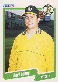 #24 Curt Young - Oakland Athletics - 1990 Fleer Canadian Baseball