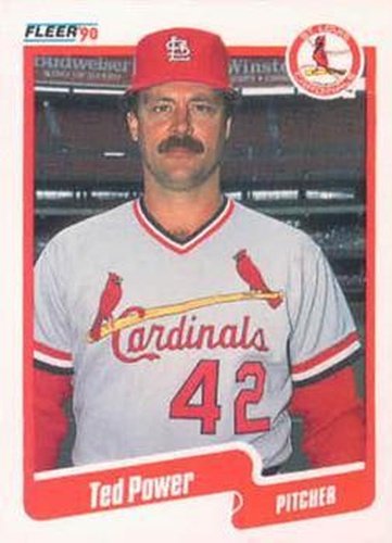 #258 Ted Power - St. Louis Cardinals - 1990 Fleer Canadian Baseball