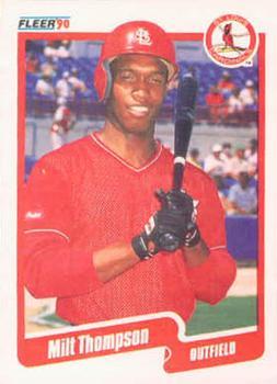 #262 Milt Thompson - St. Louis Cardinals - 1990 Fleer Canadian Baseball